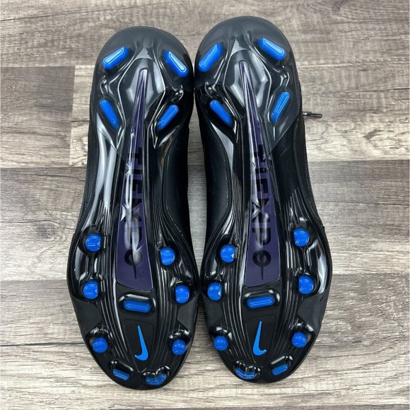 Nike Legend 9 Elite FG Black Blue Soccer Cleats Shoes CZ8482-001) Men\'s Size 8 main image 4